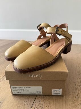 NWT Madewell Claudie Lugsole Mary Jane Sandals NA825 Earthen Sand Leather 9.5